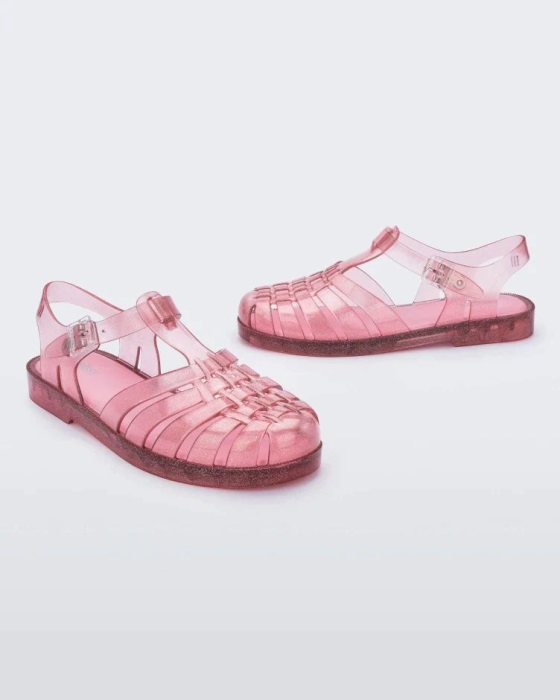Melissa Possession Glitter Sandal Pink Glitter