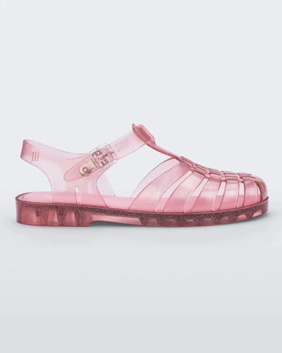 Melissa Possession Glitter Sandal Pink Glitter