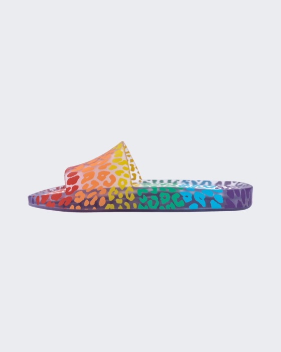 Melissa Rainbow Beach Slide Clear-Orange
