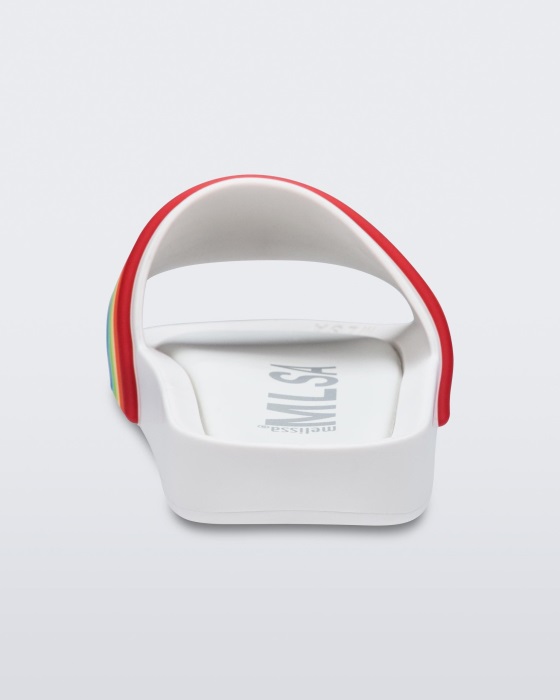 Melissa Rainbow Beach Slide White Rainbow