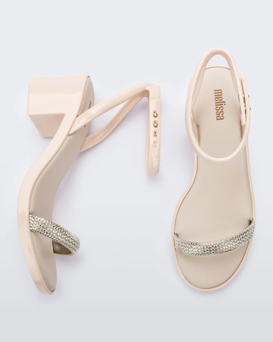 Melissa Shiny Heel Beige