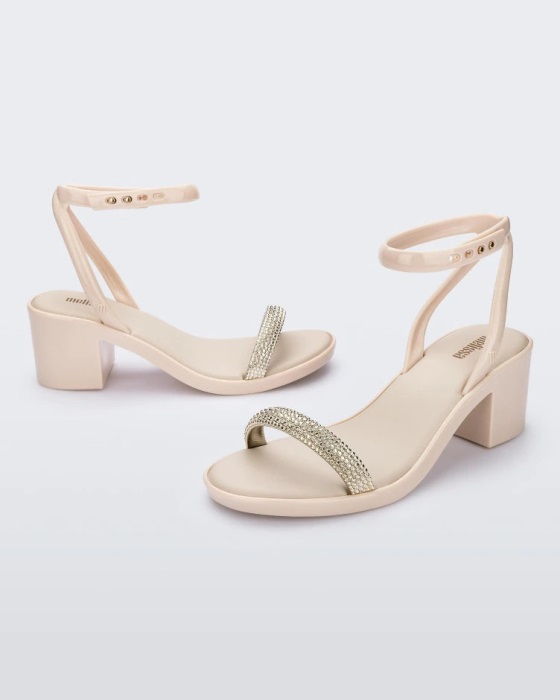 Melissa Shiny Heel Beige