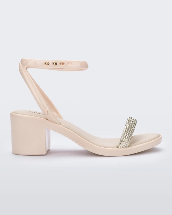 Melissa Shiny Heel Beige