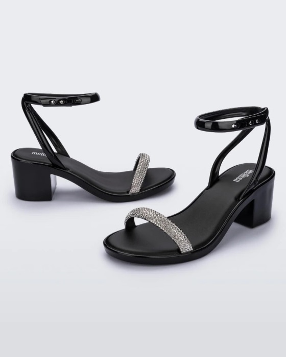 Melissa Shiny Heel Black