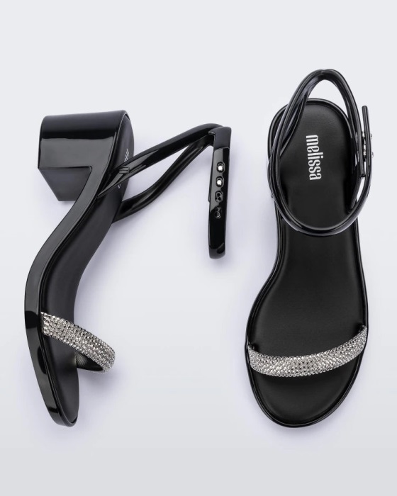 Melissa Shiny Heel Black