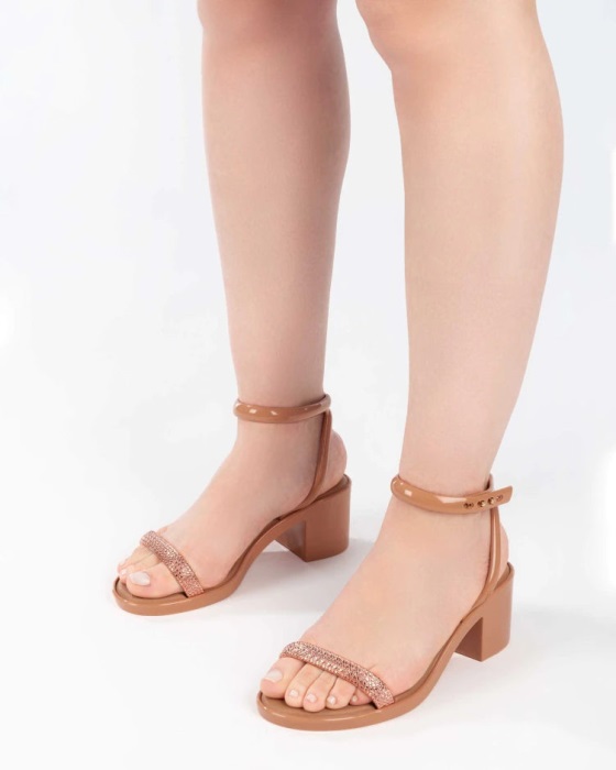 Melissa Shiny Heel Brown