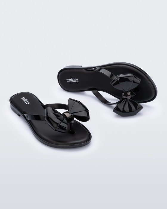 Melissa Slim Flip Flop Black