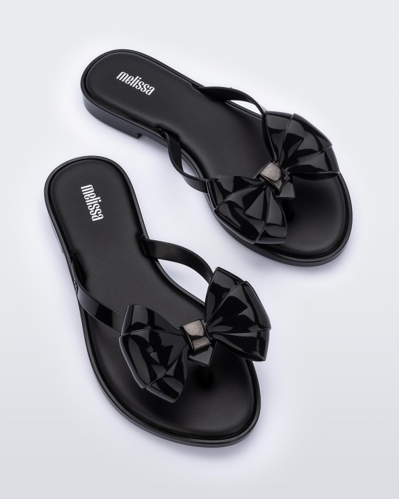 Melissa Slim Flip Flop Black