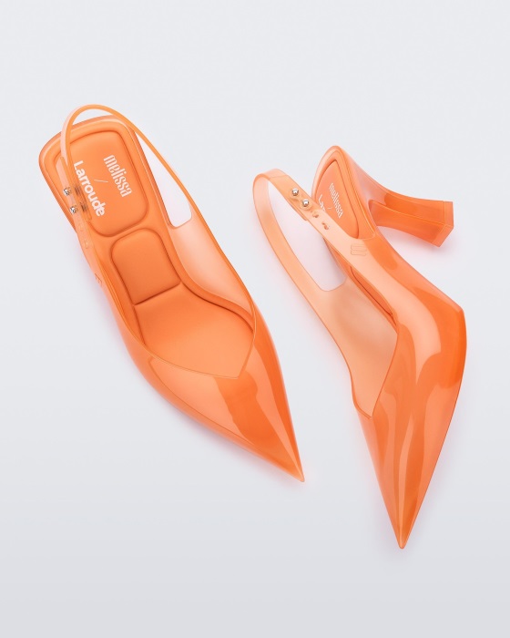 Melissa Slingback Heel Larroude Orange
