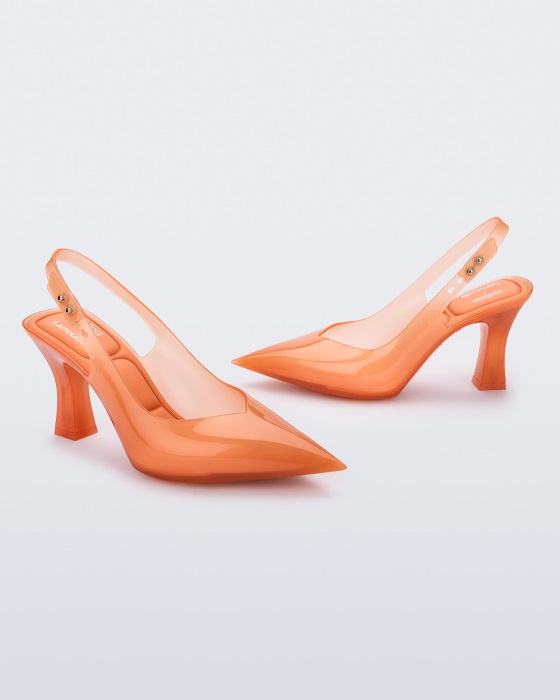 Melissa Slingback Heel Larroude Orange