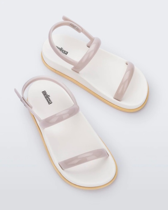 Melissa Soft Wave Sandal Beige-White-Yellow