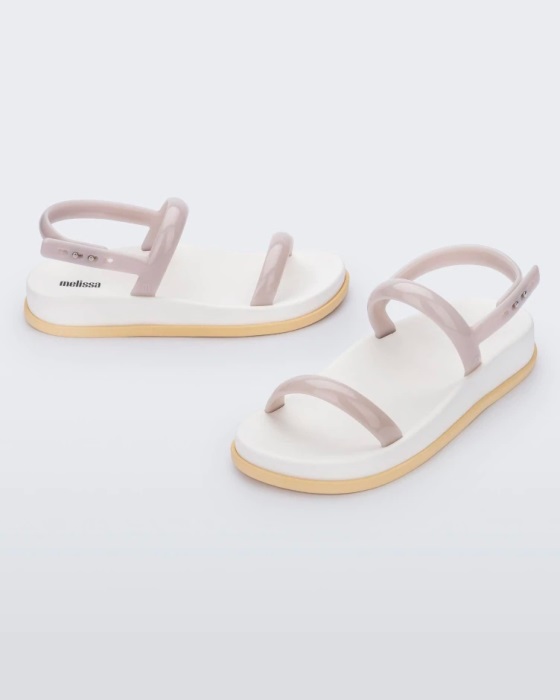 Melissa Soft Wave Sandal Beige-White-Yellow
