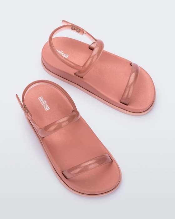 Melissa Soft Wave Sandal Pink-Clear Pink