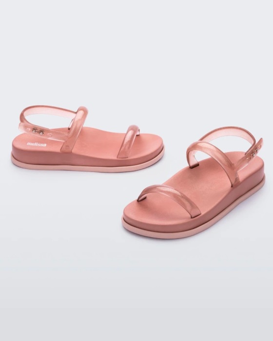 Melissa Soft Wave Sandal Pink-Clear Pink