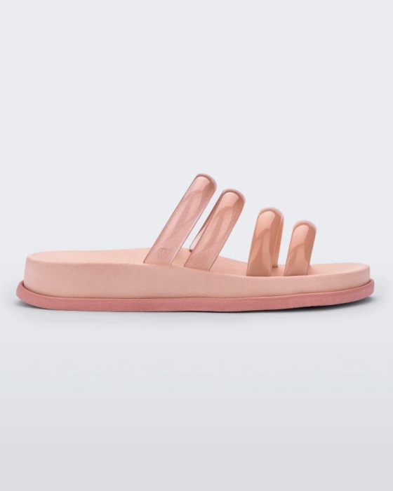 Melissa Soft Wave Slide Pink-Clear Pink
