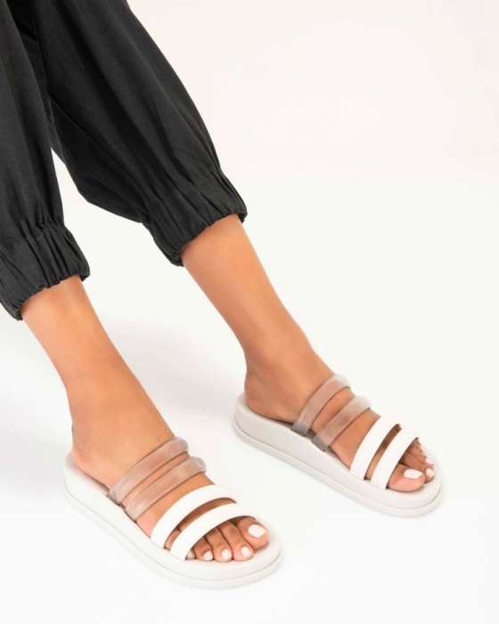 Melissa Soft Wave Slide White-Clear