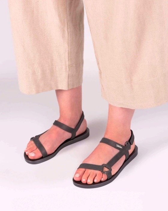 Melissa Sun Downtown Metallic Sandal Graphite