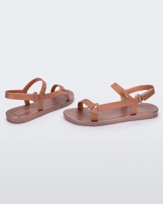 Melissa Sun Downtown Metallic Sandal Rose