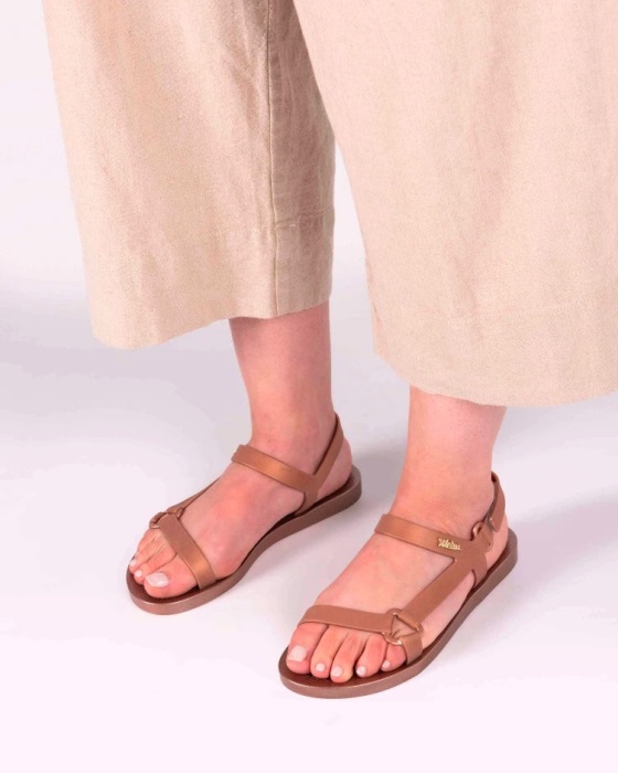 Melissa Sun Downtown Metallic Sandal Rose
