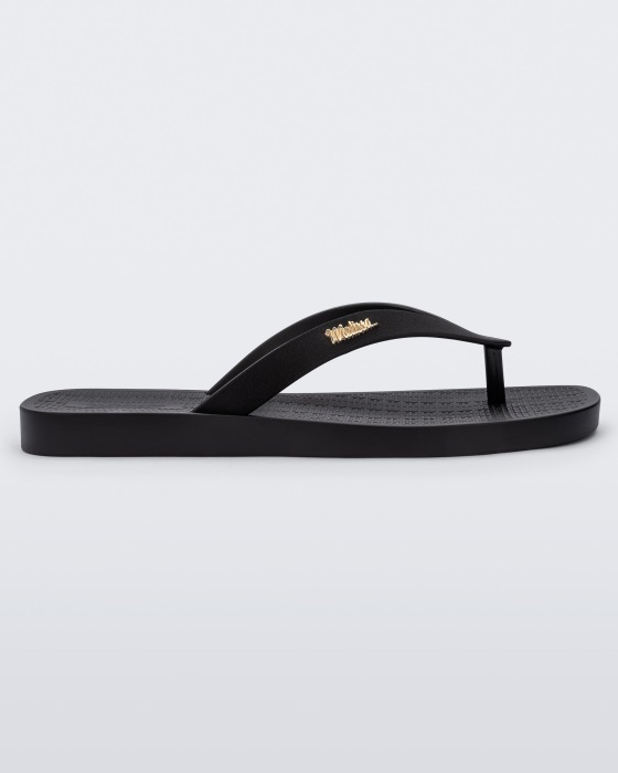 Melissa Sun Long Beach Flip Flop Black