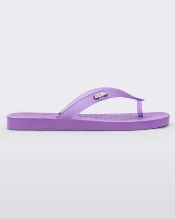 Melissa Sun Long Beach Flip Flop Lilac-Clear Lilac