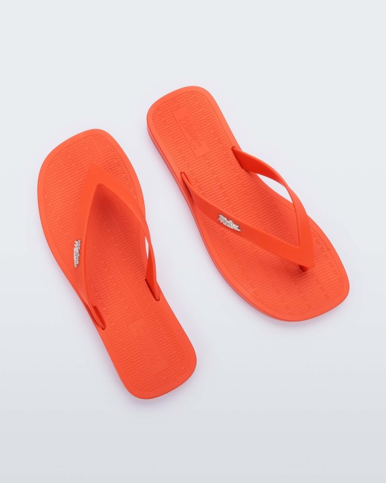 Melissa Sun Long Beach Flip Flop Red