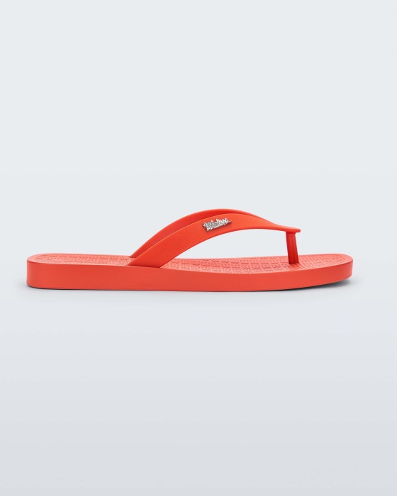 Melissa Sun Long Beach Flip Flop Red