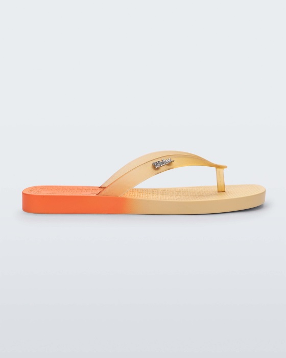 Melissa Sun Long Beach Flip Flop Yellow-Orange