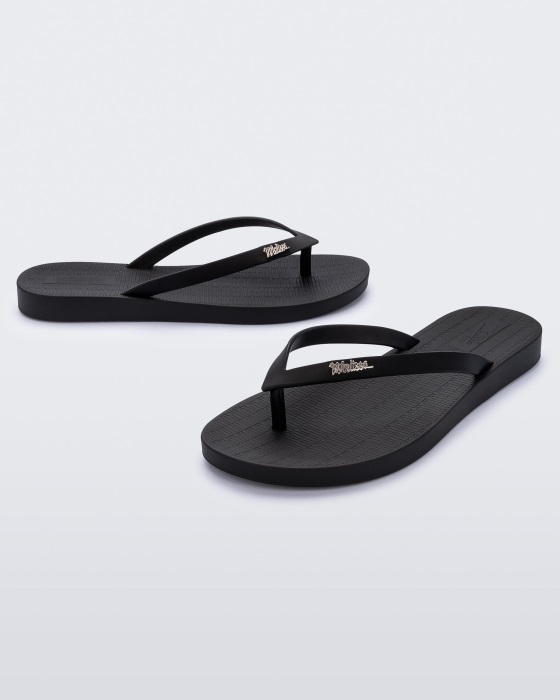 Melissa Sun Venice Flip Flop Black