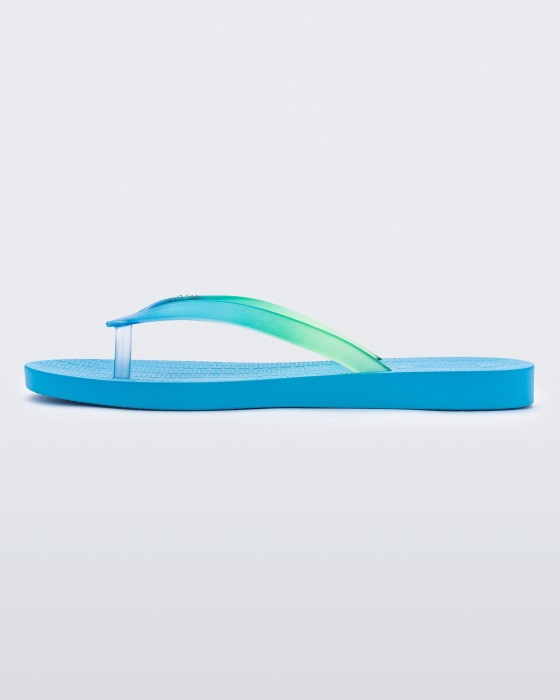 Melissa Sun Venice Flip Flop Blue-Clear