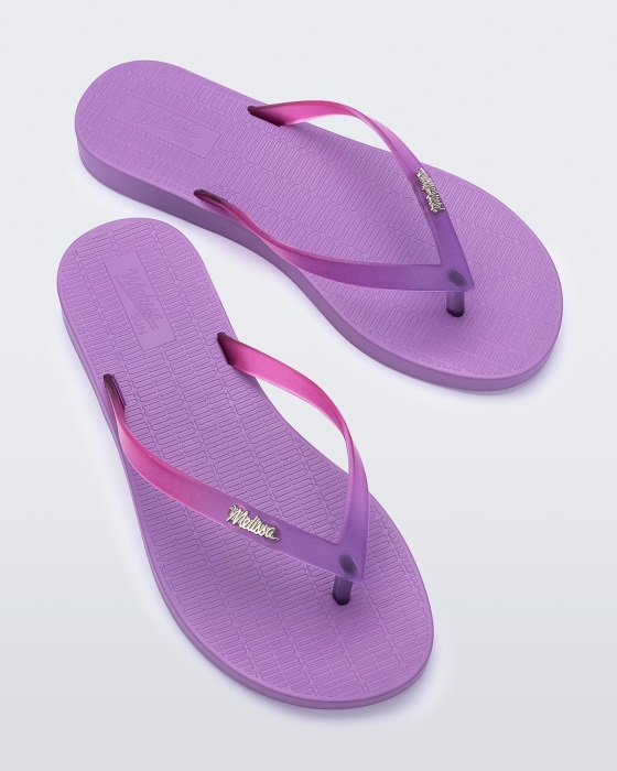 Melissa Sun Venice Flip Flop Lilac-Clear