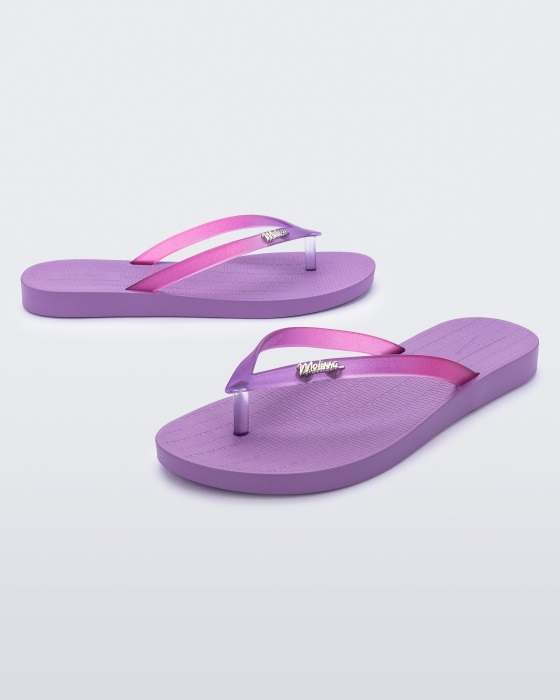 Melissa Sun Venice Flip Flop Lilac-Clear