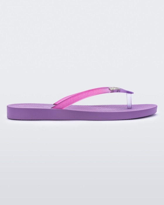 Melissa Sun Venice Flip Flop Lilac-Clear