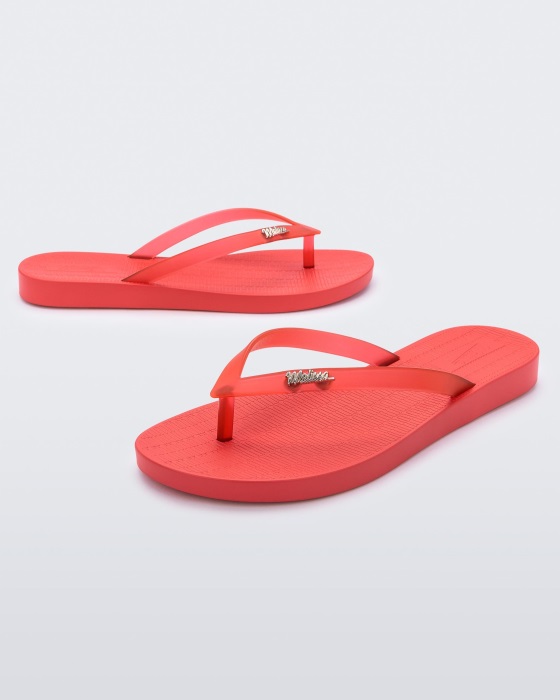 Melissa Sun Venice Flip Flop Red