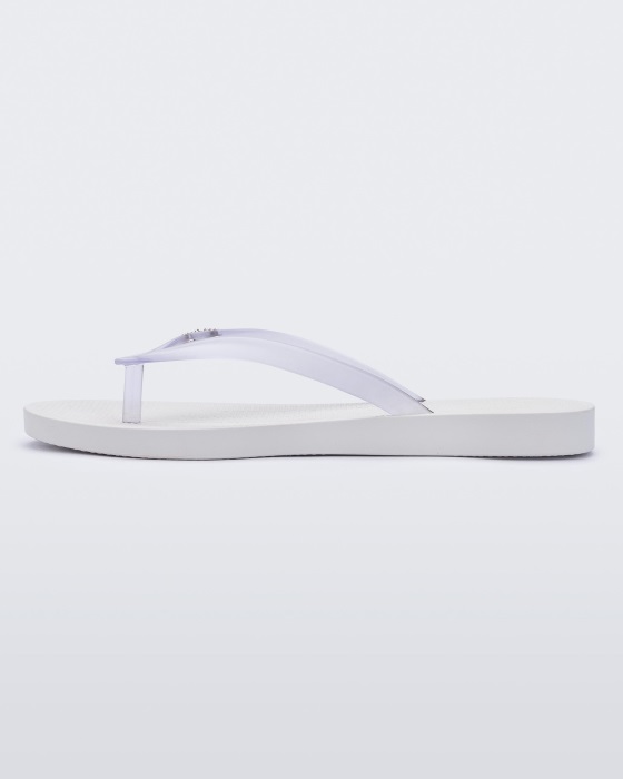 Melissa Sun Venice Flip Flop White-Clear