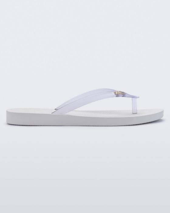 Melissa Sun Venice Flip Flop White-Clear