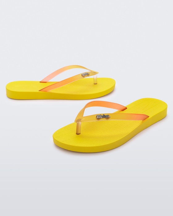 Melissa Sun Venice Flip Flop Yellow-Clear