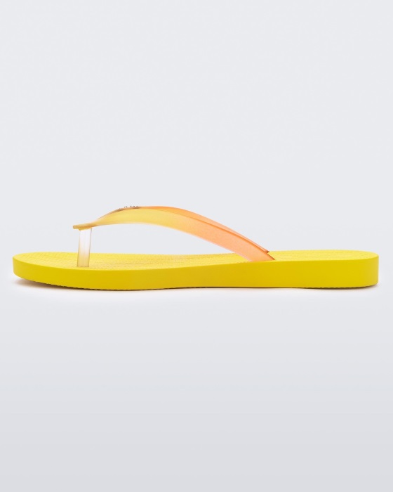 Melissa Sun Venice Flip Flop Yellow-Clear