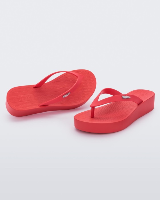 Melissa Sun Venice Platform Red