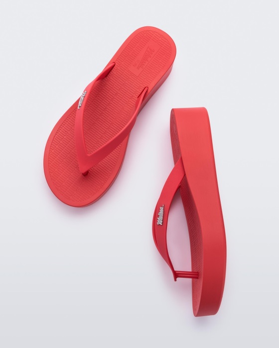 Melissa Sun Venice Platform Red