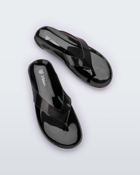 Melissa The Real Jelly Flip Flop Clear Black