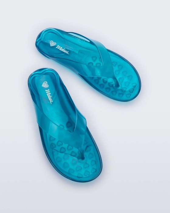 Melissa The Real Jelly Flip Flop Clear Blue