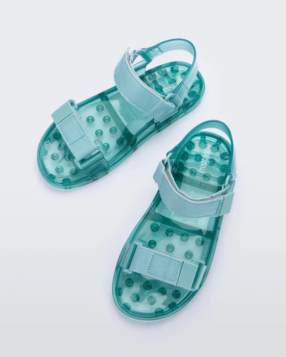 Melissa Wide Papete Sandal Green
