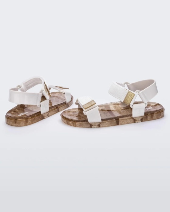 Melissa Wide Papete Sandal White