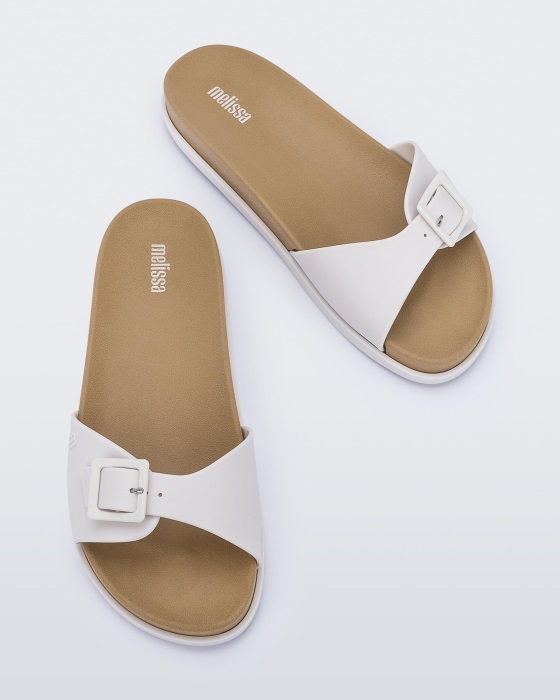 Melissa Wide Slide White