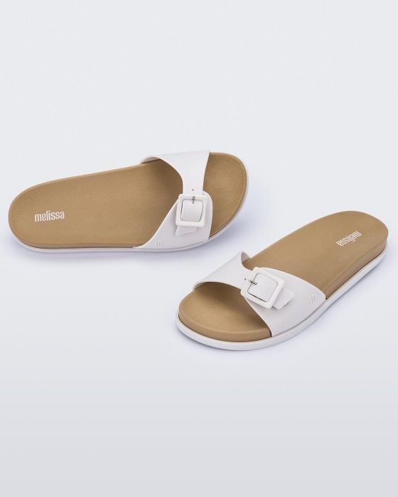 Melissa Wide Slide White