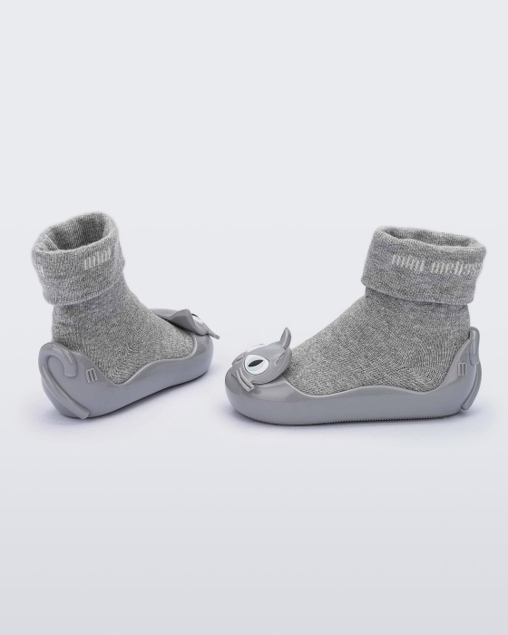 Mini Melissa Alpha Play Boot-Baby Gray