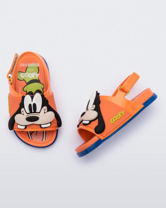Mini Melissa Beach Slide Sandal Mickey & Friends-Baby Orange