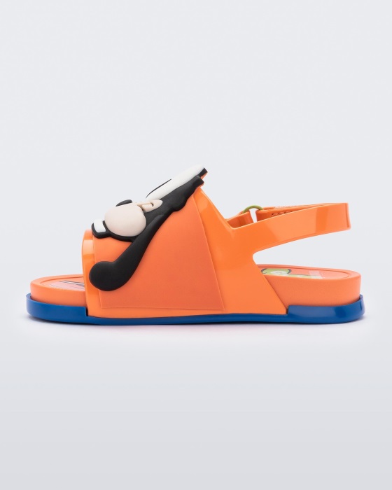 Mini Melissa Beach Slide Sandal Mickey & Friends-Baby Orange