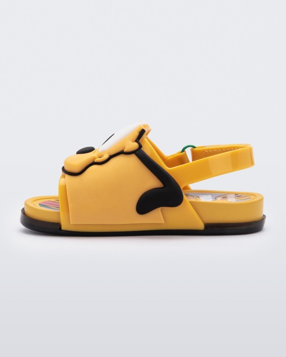 Mini Melissa Beach Slide Sandal Mickey & Friends-Baby Yellow